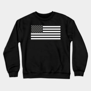 Black USA Flag Crewneck Sweatshirt